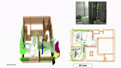 BIM-Informed Visual SLAM demo (animated)